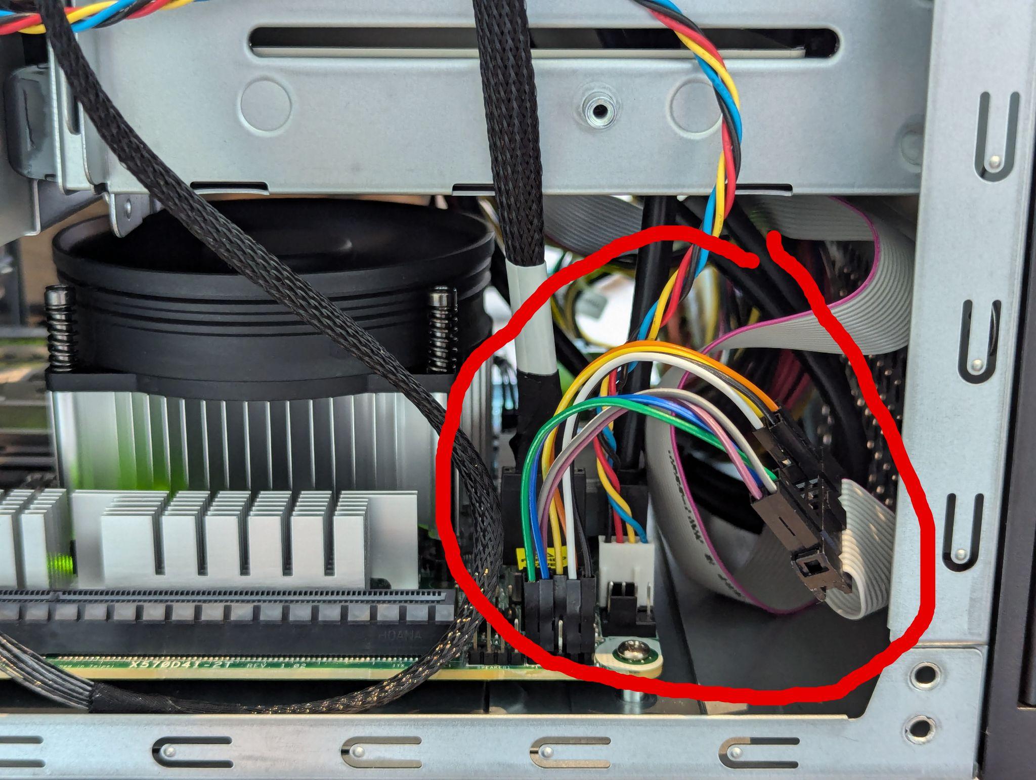 self build connector between JF1 and AMD System Panel